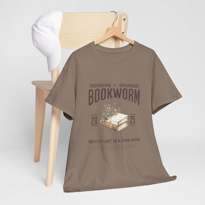 Bookworm Unisex Heavy Cotton Tee – Perfect for Literature Lovers