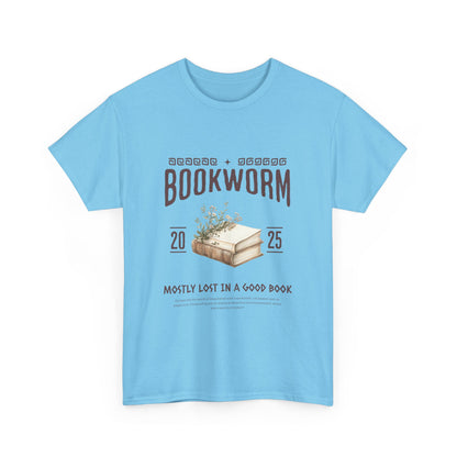 Bookworm Unisex Heavy Cotton Tee – Perfect for Literature Lovers