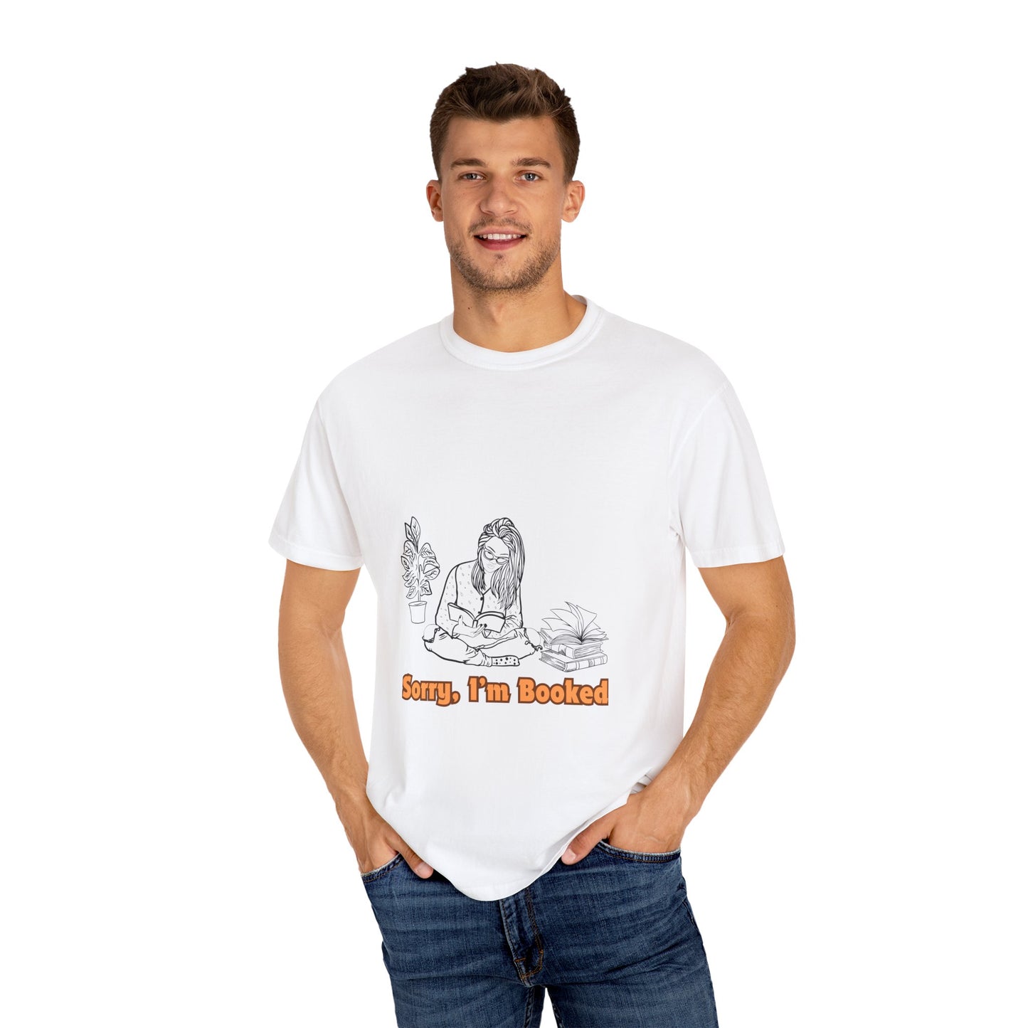 I'm Booked Unisex Garment-Dyed T-shirt