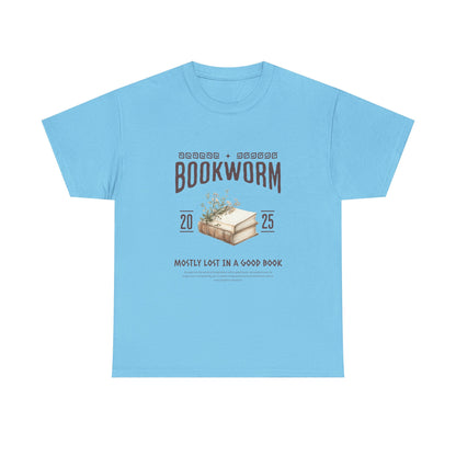 Bookworm Unisex Heavy Cotton Tee – Perfect for Literature Lovers