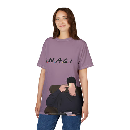 Unisex Artistic Tee - Casual Comfort with 'U.N.A.G.I.' Design