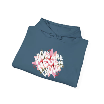 Books Are Never Enough Unisex Heavy Blend™ Hoodie for Book lovers