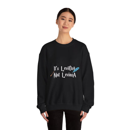 It's LeviOsa Not LeviOsA Crewneck Sweatshirt | Wizard Sweatshirt for Potter Fans