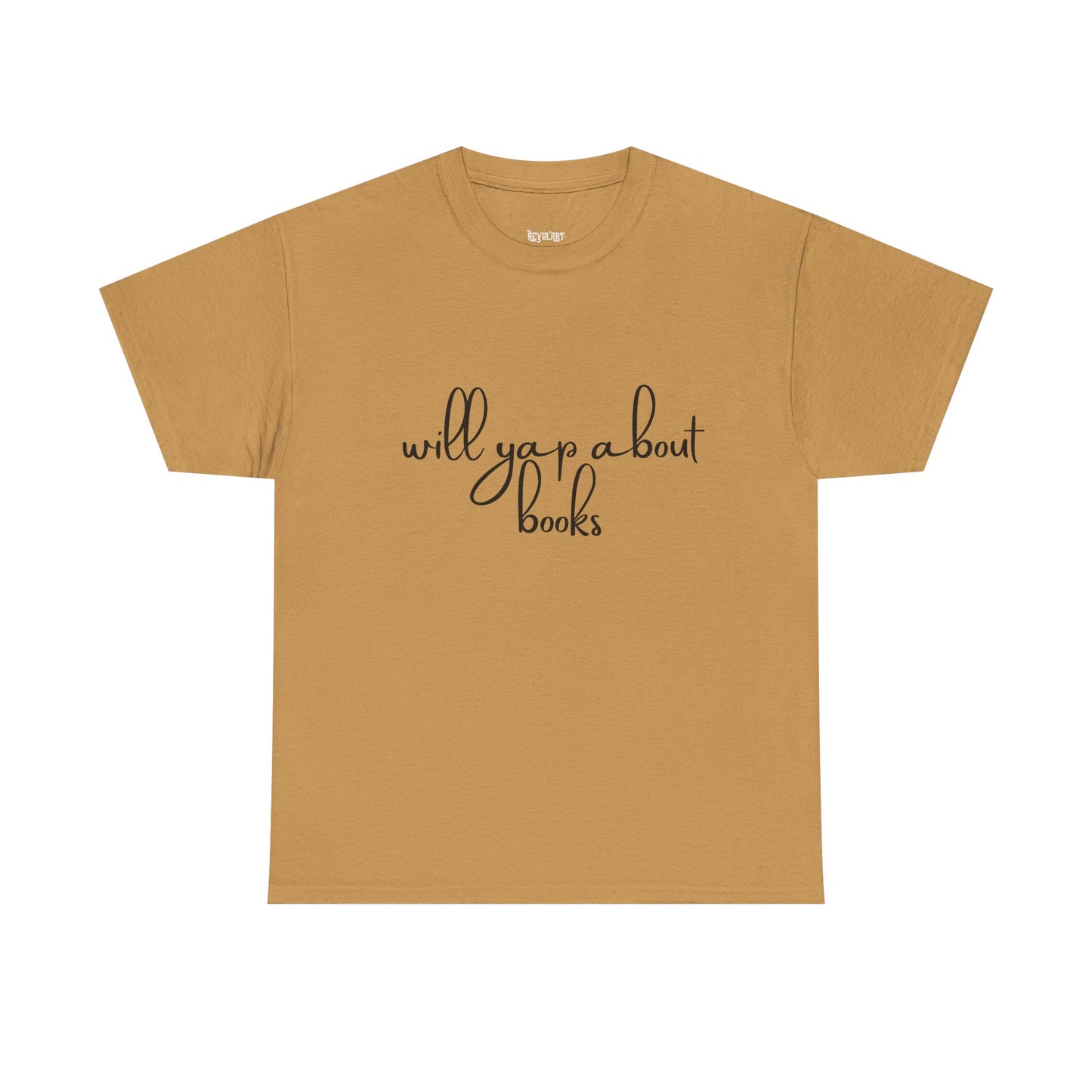 Book Lover Unisex Cotton Tee - 'Will Yap About Books'
