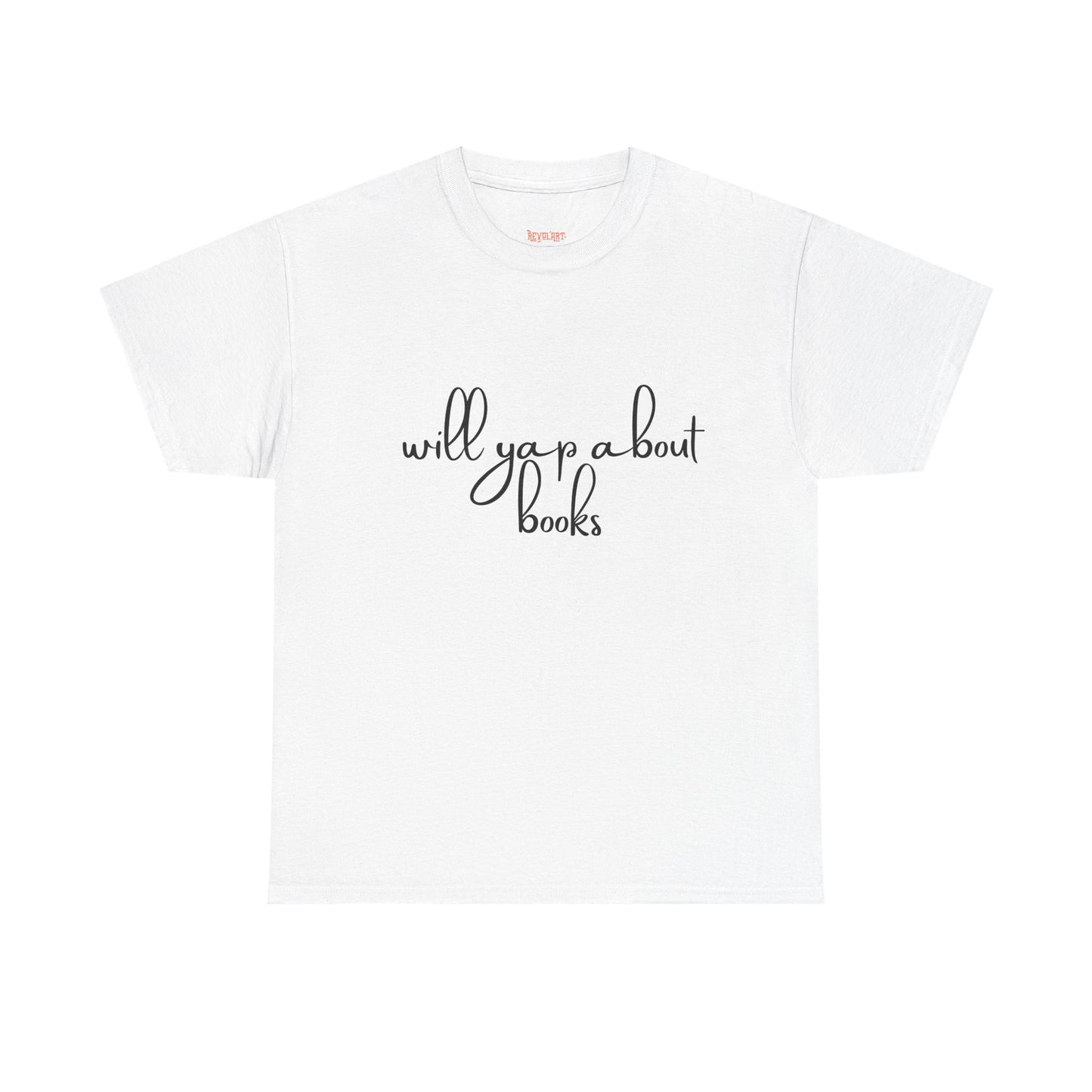 Book Lover Unisex Cotton Tee - 'Will Yap About Books'