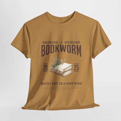 Bookworm Unisex Heavy Cotton Tee – Perfect for Literature Lovers