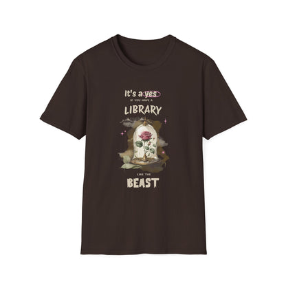 Library Beast Unisex Softstyle T-Shirt - Perfect for Book Lovers