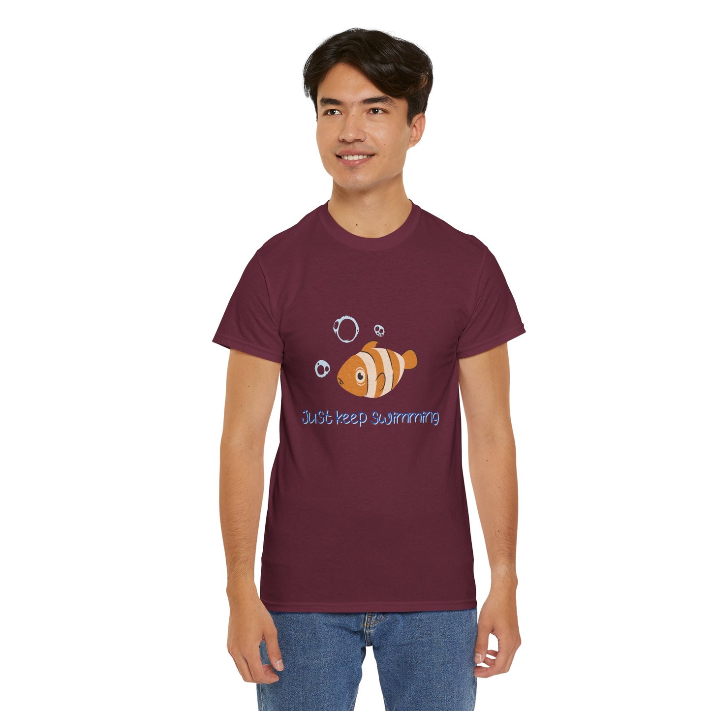Just Keep Swimming Unisex Cotton Tee – It Ends With Us Inspired Shirt