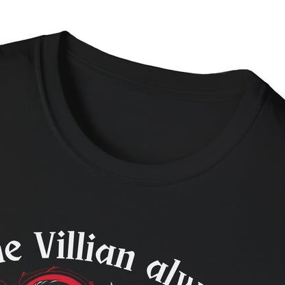 Men's & Women's Villain-Themed Softstyle T-Shirt - 'The Villain Always Gets The Girl'