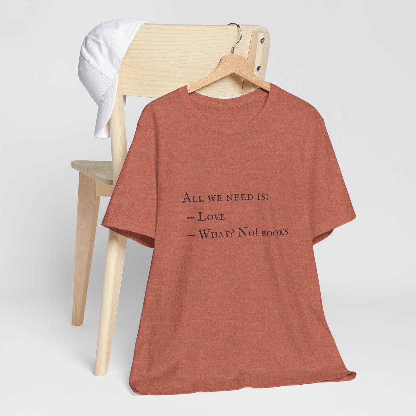 All I Need Is Books Unisex Jersey Short Sleeve Tee