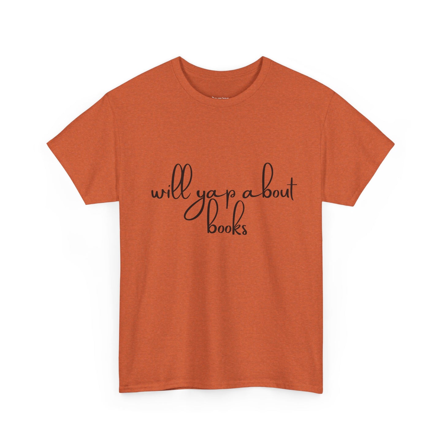 Book Lover Unisex Cotton Tee - 'Will Yap About Books'
