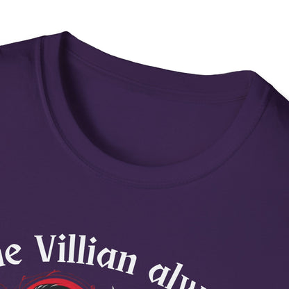 Men's & Women's Villain-Themed Softstyle T-Shirt - 'The Villain Always Gets The Girl'