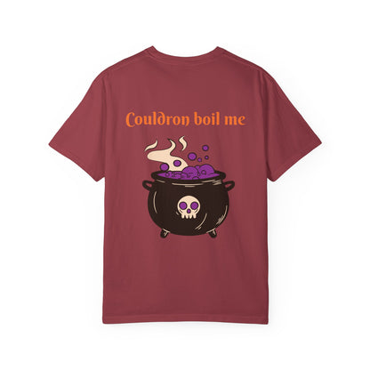 Cauldron Boil Me Halloween Unisex Garment-Dyed T-shirt