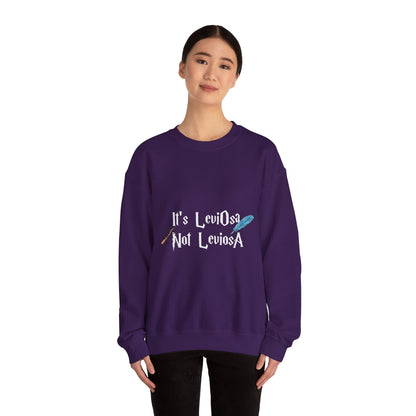 It's LeviOsa Not LeviOsA Crewneck Sweatshirt | Wizard Sweatshirt for Potter Fans