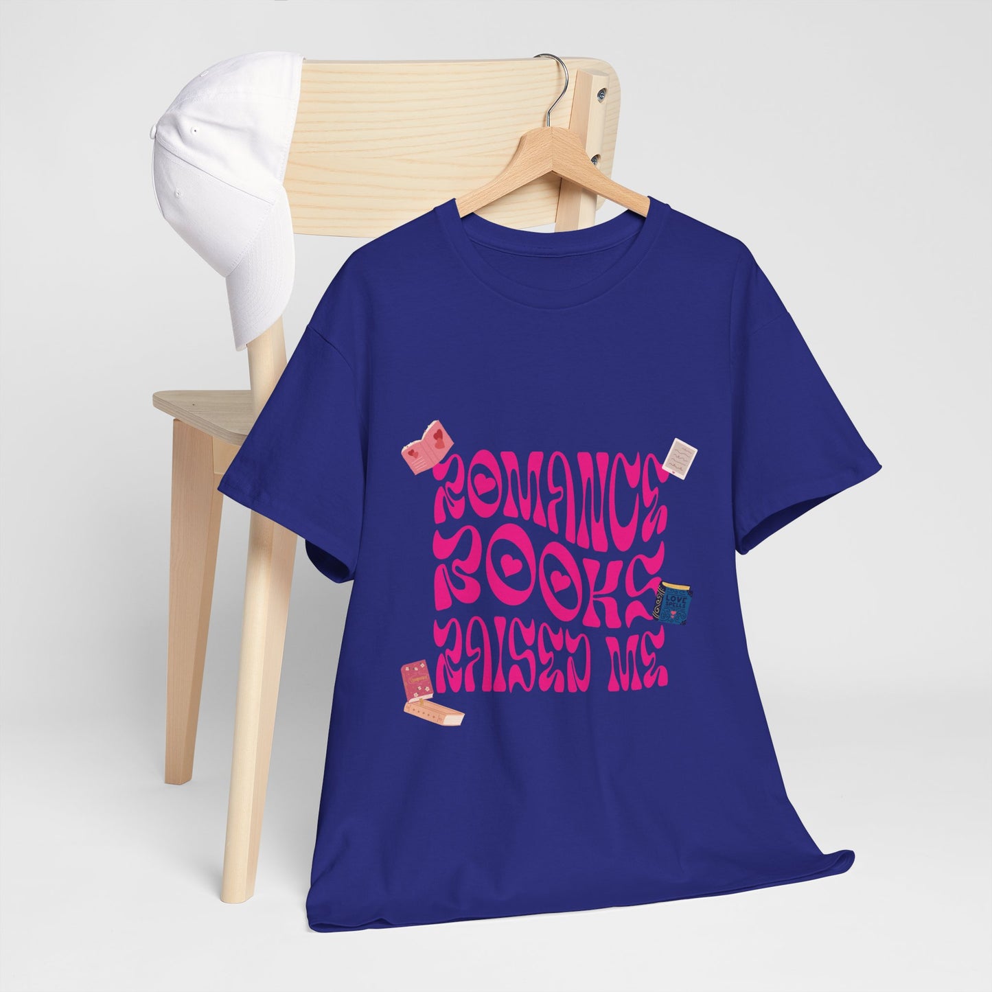 Romance Books Raised Me Unisex Heavy Cotton Tee - Perfect Gift for Book Lovers