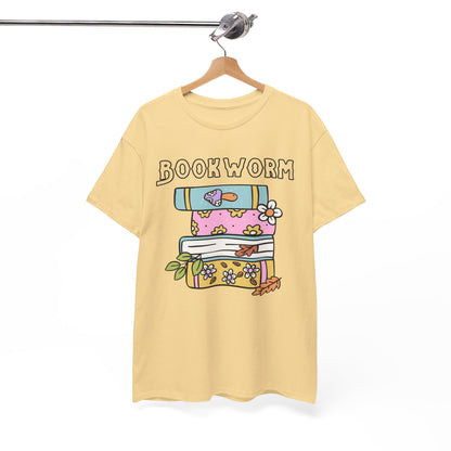 Bookworm bookstack Unisex Heavy Cotton Tee