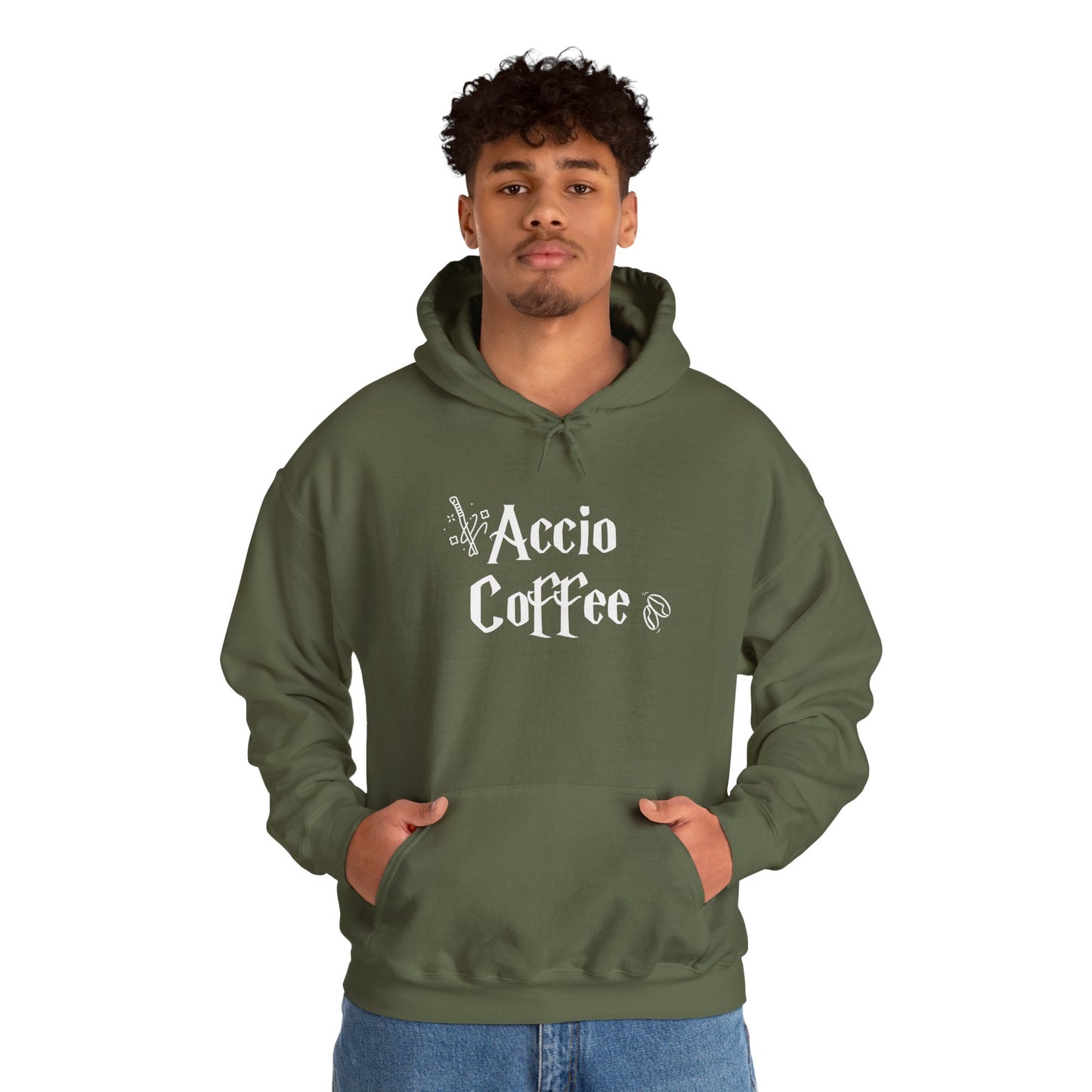 Accio Coffee Hoodie - Unisex Heavy Blend™ Sweatshirt for Coffee Lovers