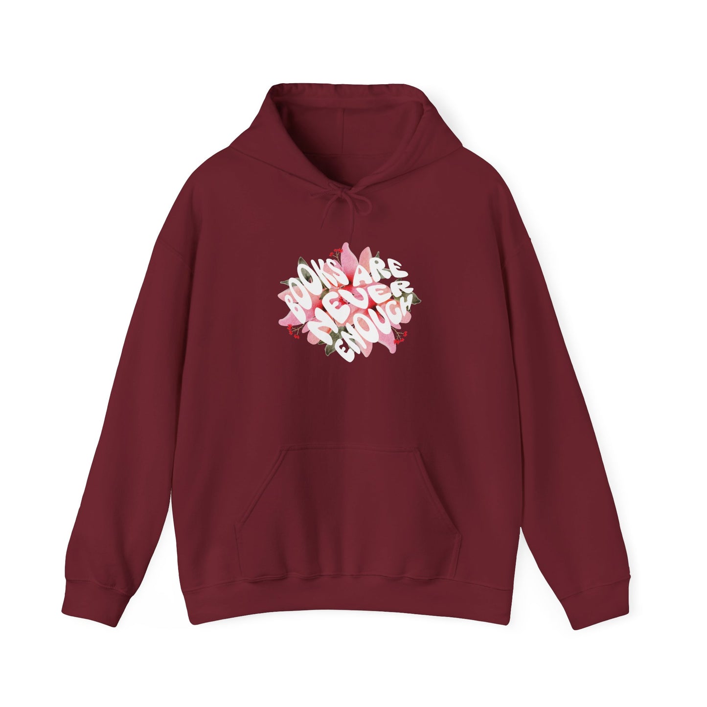 Books Are Never Enough Unisex Heavy Blend™ Hoodie for Book lovers
