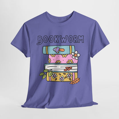 Bookworm bookstack Unisex Heavy Cotton Tee