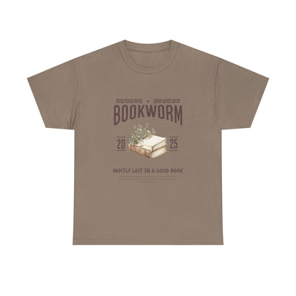 Bookworm Unisex Heavy Cotton Tee – Perfect for Literature Lovers