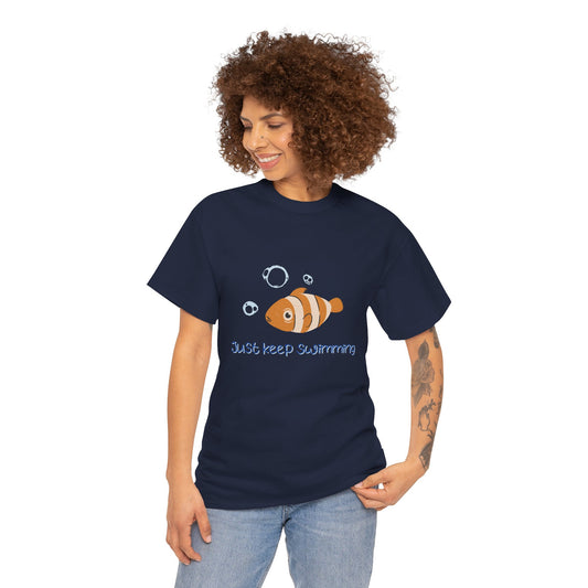 Just Keep Swimming Unisex Cotton Tee – It Ends With Us Inspired Shirt