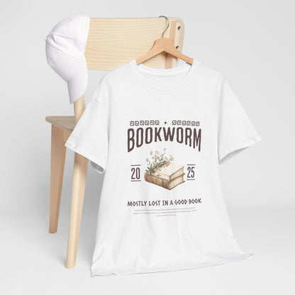 Bookworm Unisex Heavy Cotton Tee – Perfect for Literature Lovers