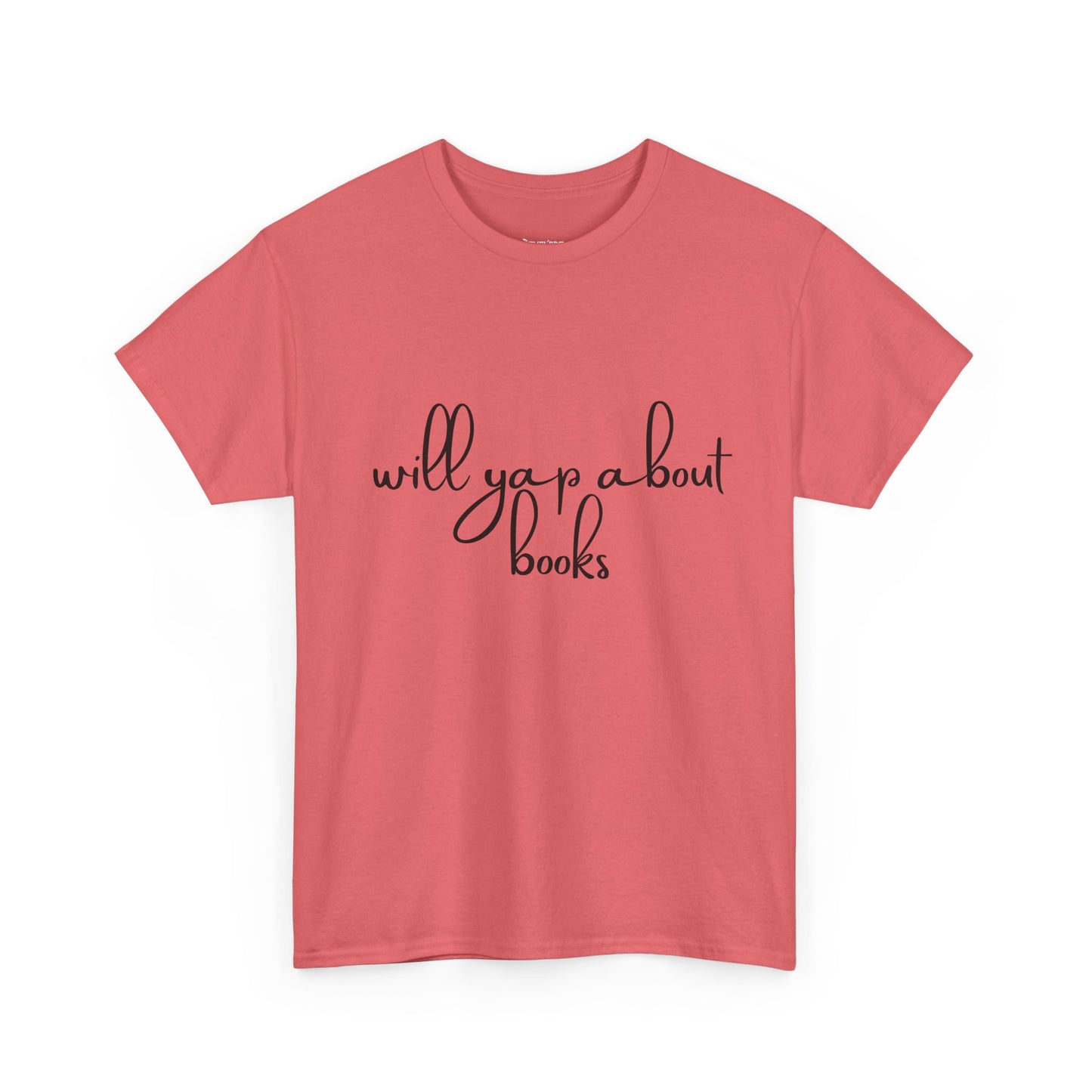 Book Lover Unisex Cotton Tee - 'Will Yap About Books'