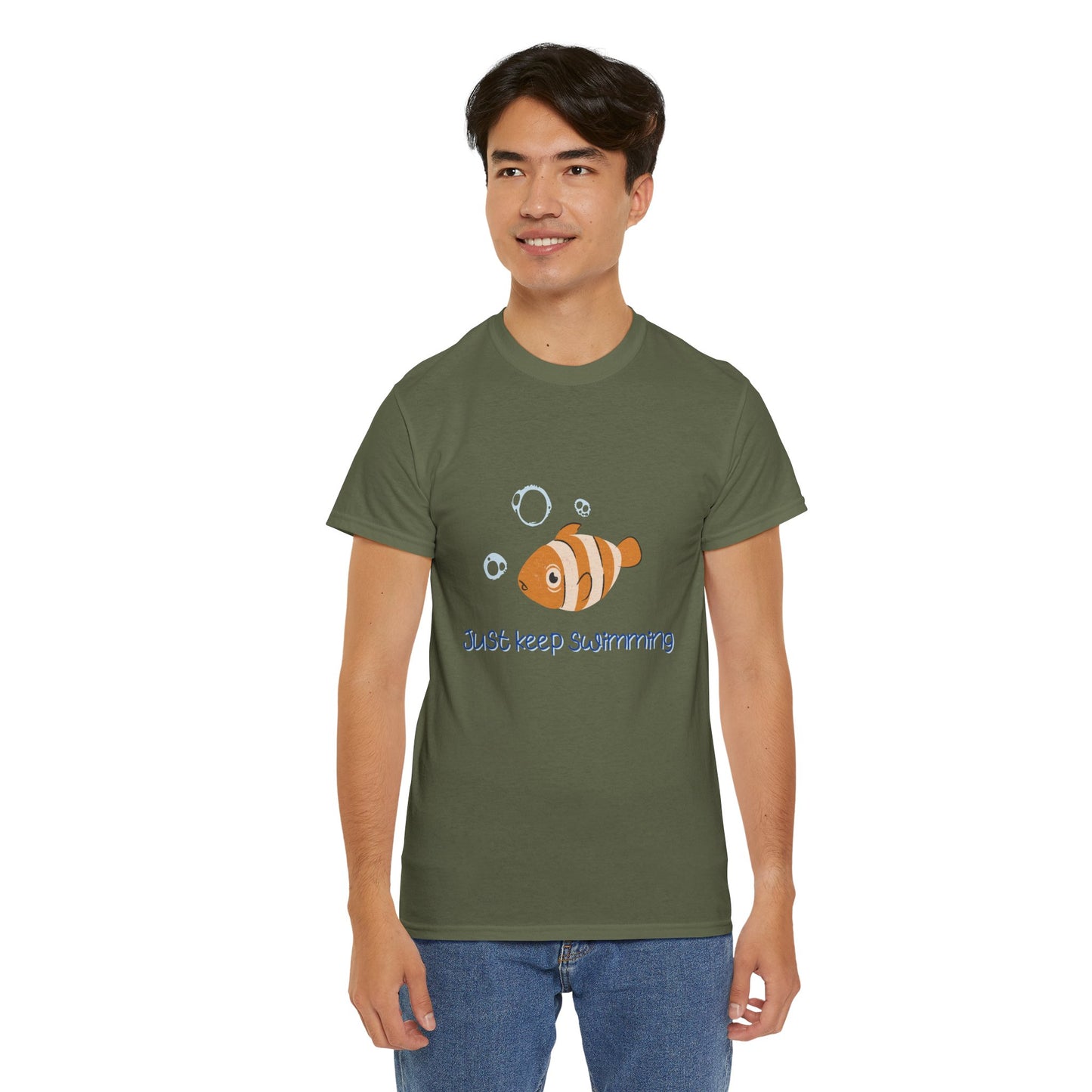 Just Keep Swimming Unisex Cotton Tee – It Ends With Us Inspired Shirt
