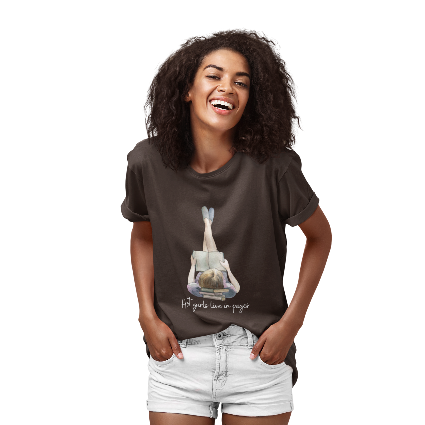 Hot girls Women's Softstyle Tee for Book Lovers