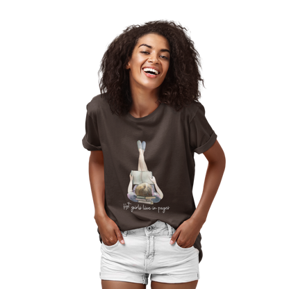 Hot girls Women's Softstyle Tee for Book Lovers