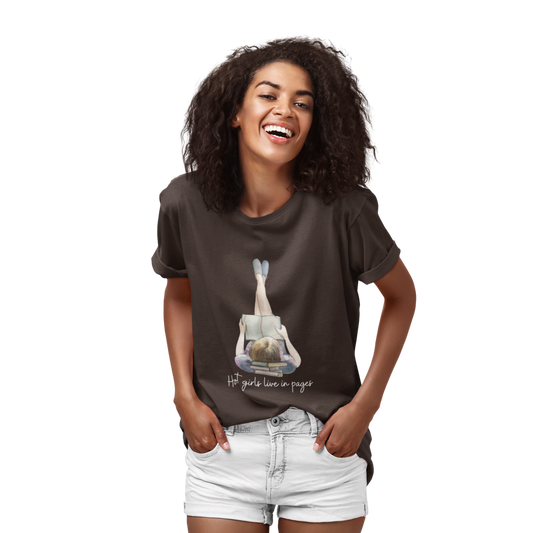 Hot girls Women's Softstyle Tee for Book Lovers
