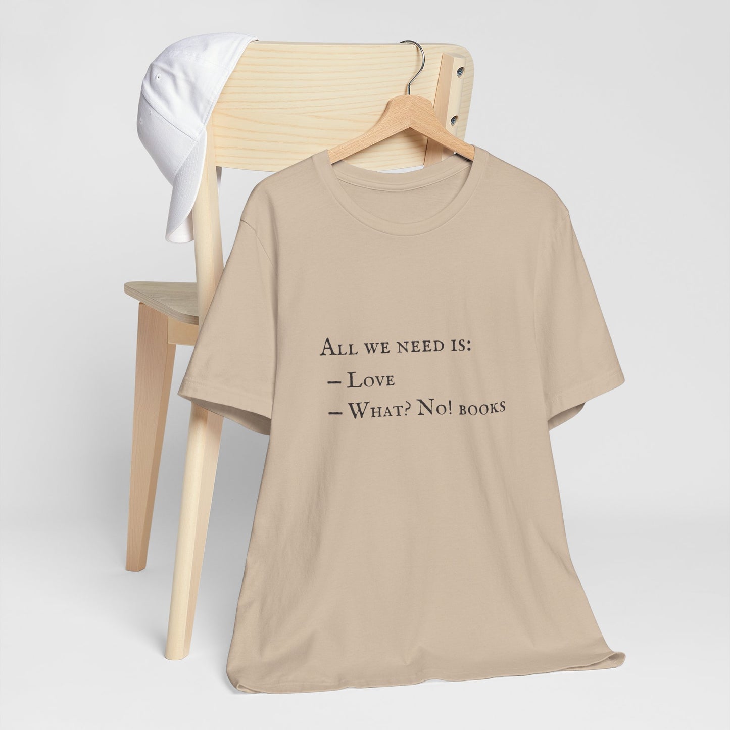 All I Need Is Books Unisex Jersey Short Sleeve Tee