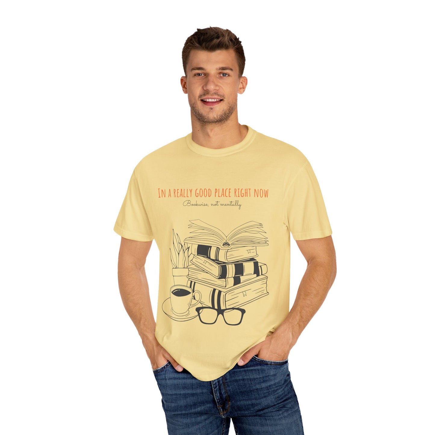 Real Good Place Unisex Garment-Dyed T-shirt