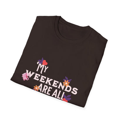 My Weekends Are All Booked Unisex Softstyle T-Shirt - Perfect for Book Lovers