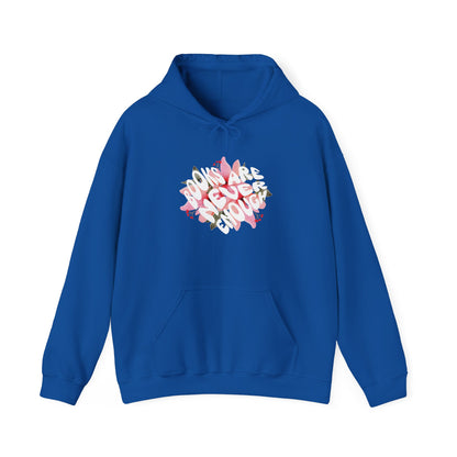 Books Are Never Enough Unisex Heavy Blend™ Hoodie for Book lovers