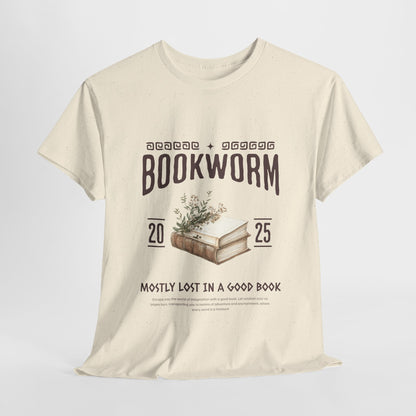 Bookworm Unisex Heavy Cotton Tee – Perfect for Literature Lovers