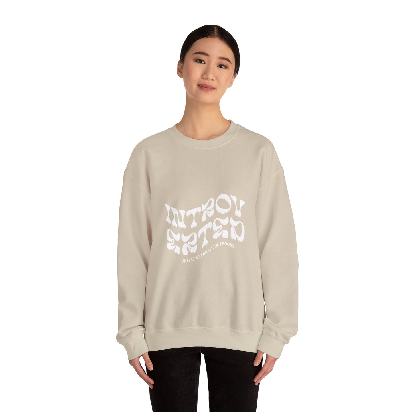 Introverted Book Lovers Sweatshirt - Unisex Heavy Blend™ Crewneck