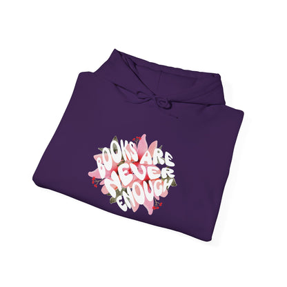 Books Are Never Enough Unisex Heavy Blend™ Hoodie for Book lovers