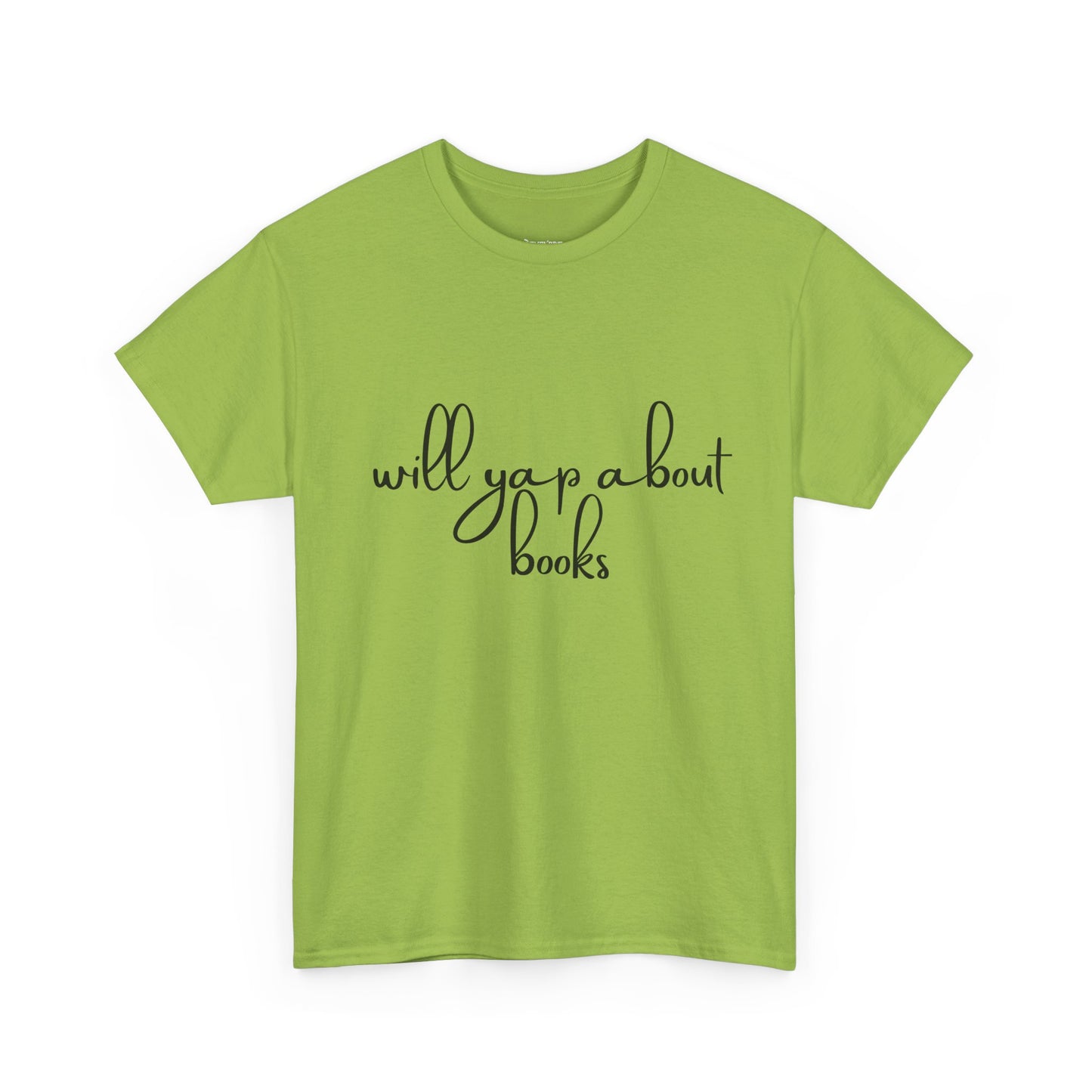 Book Lover Unisex Cotton Tee - 'Will Yap About Books'