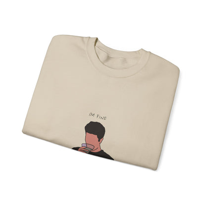 Ross ‘I'm fine’ Unisex Heavy Blend™ Crewneck Sweatshirt