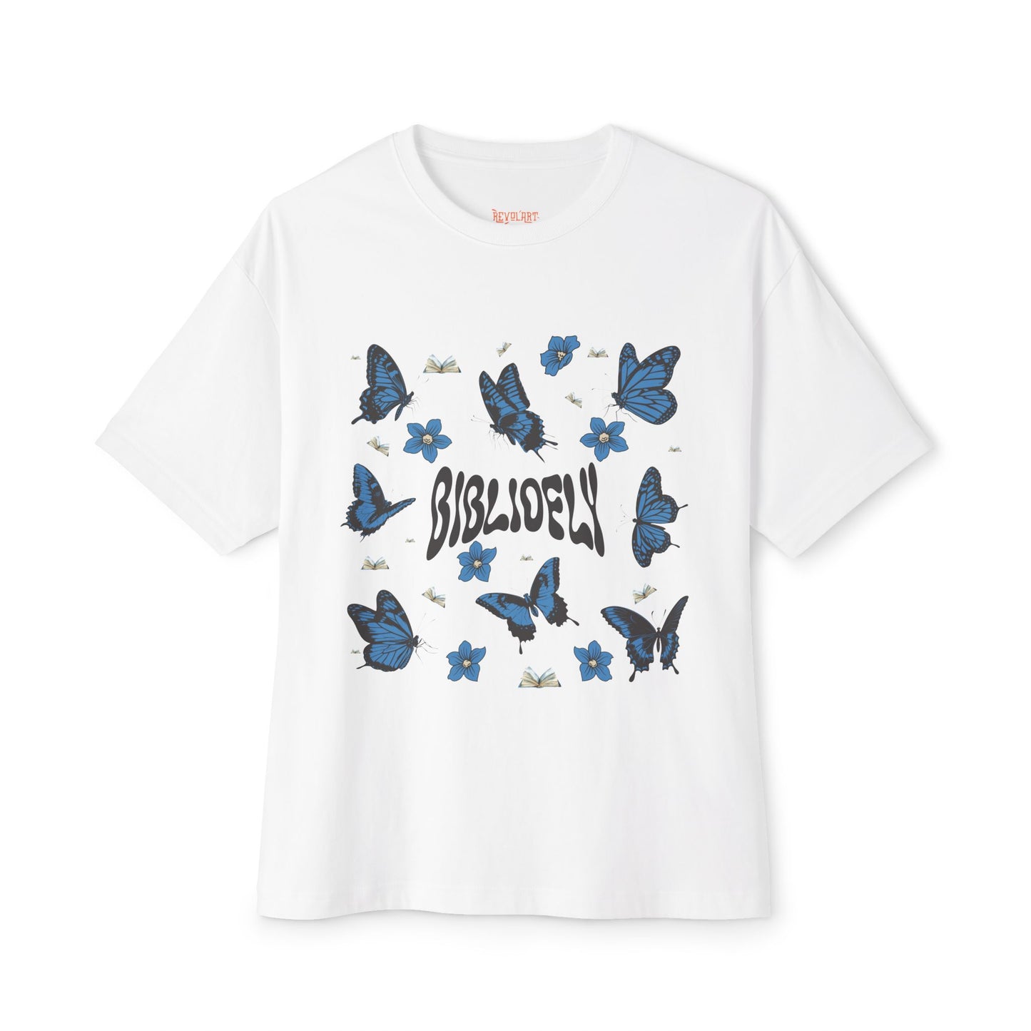 Butterfly Dream Unisex Oversized Boxy Tee - Comfortable & Stylish for Book Lovers
