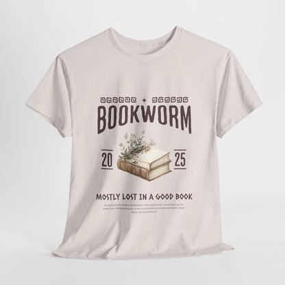 Bookworm Unisex Heavy Cotton Tee – Perfect for Literature Lovers