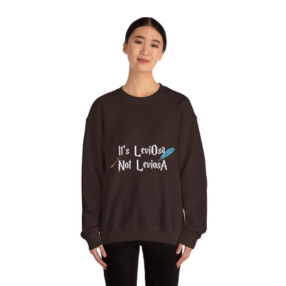 It's LeviOsa Not LeviOsA Crewneck Sweatshirt | Wizard Sweatshirt for Potter Fans