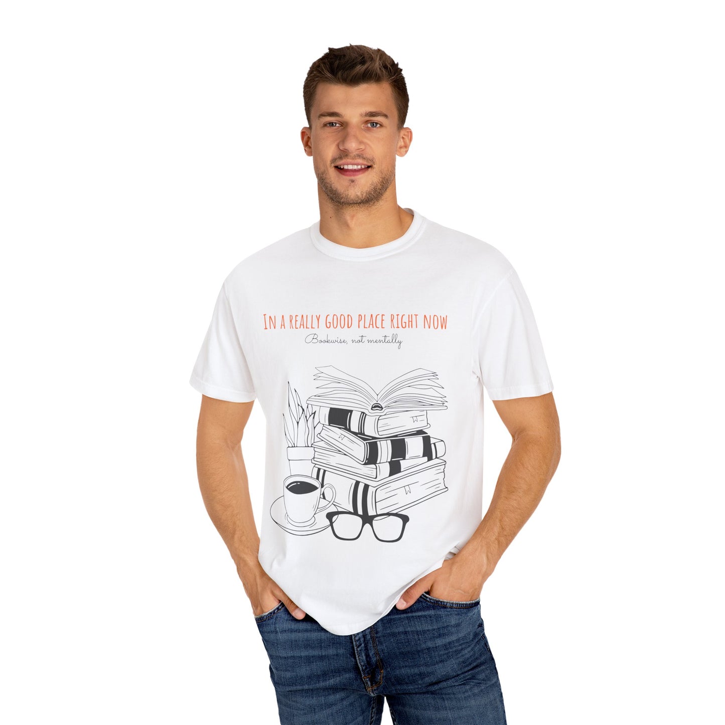 Real Good Place Unisex Garment-Dyed T-shirt