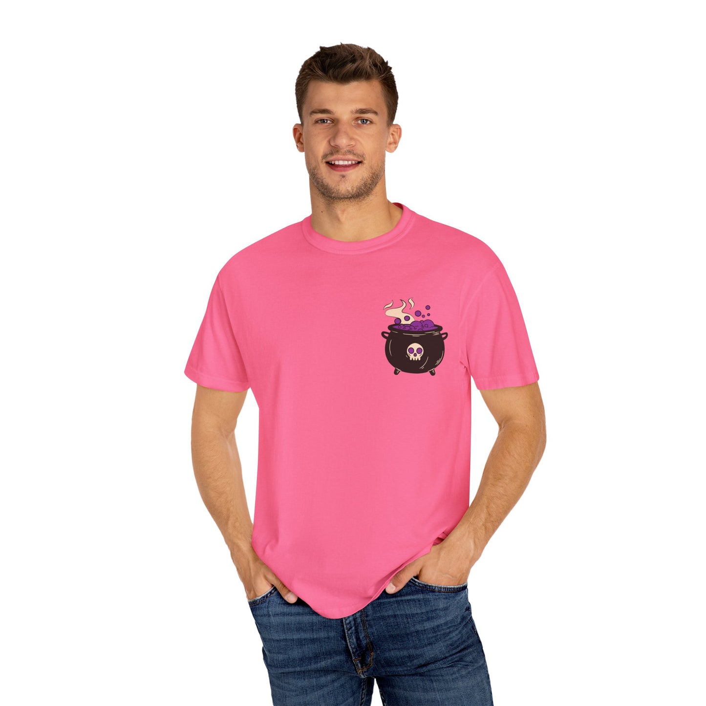 Cauldron Boil Me Halloween Unisex Garment-Dyed T-shirt