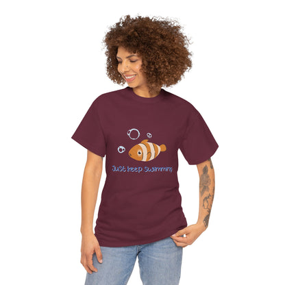 Just Keep Swimming Unisex Cotton Tee – It Ends With Us Inspired Shirt