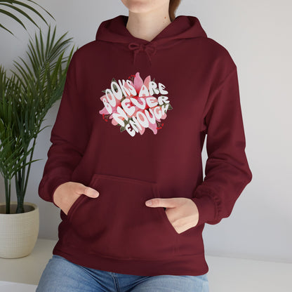 Books Are Never Enough Unisex Heavy Blend™ Hoodie for Book lovers
