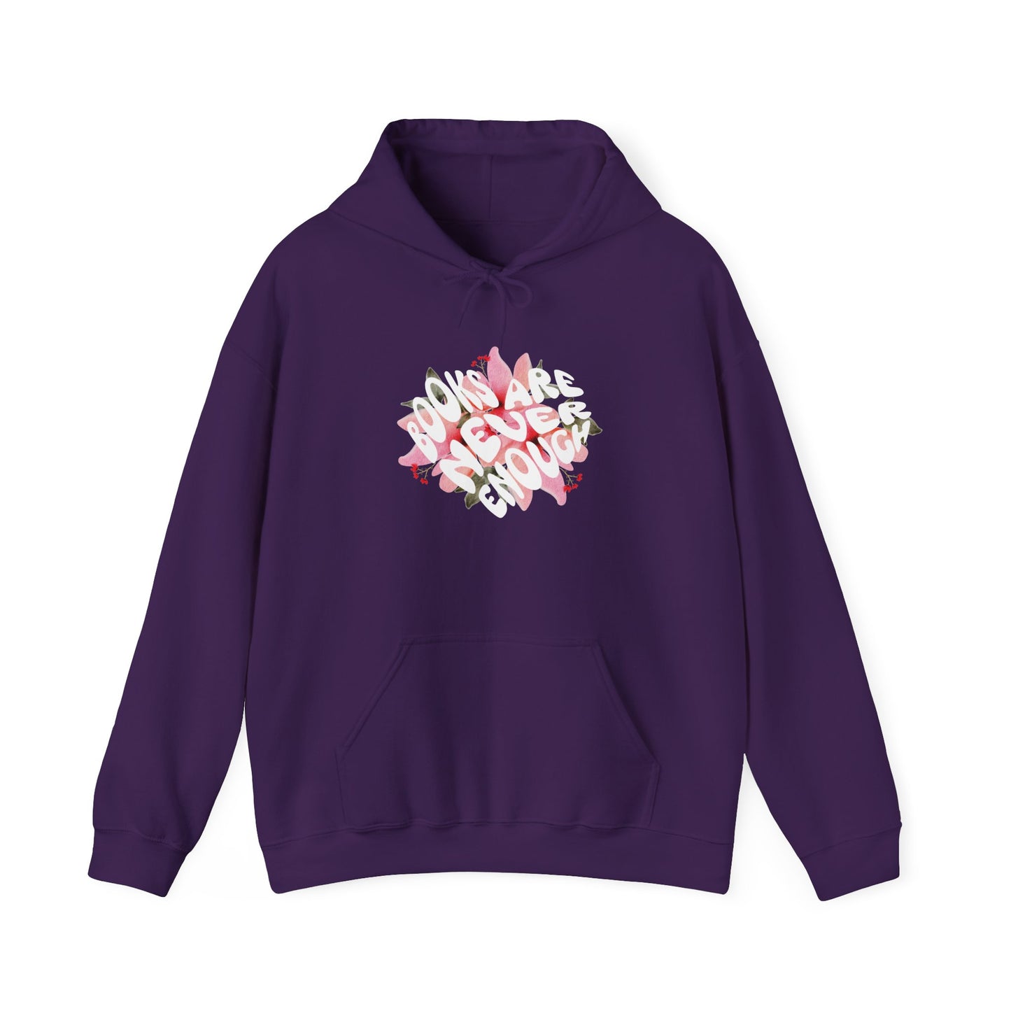 Books Are Never Enough Unisex Heavy Blend™ Hoodie for Book lovers