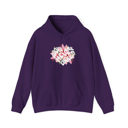 Books Are Never Enough Unisex Heavy Blend™ Hoodie for Book lovers