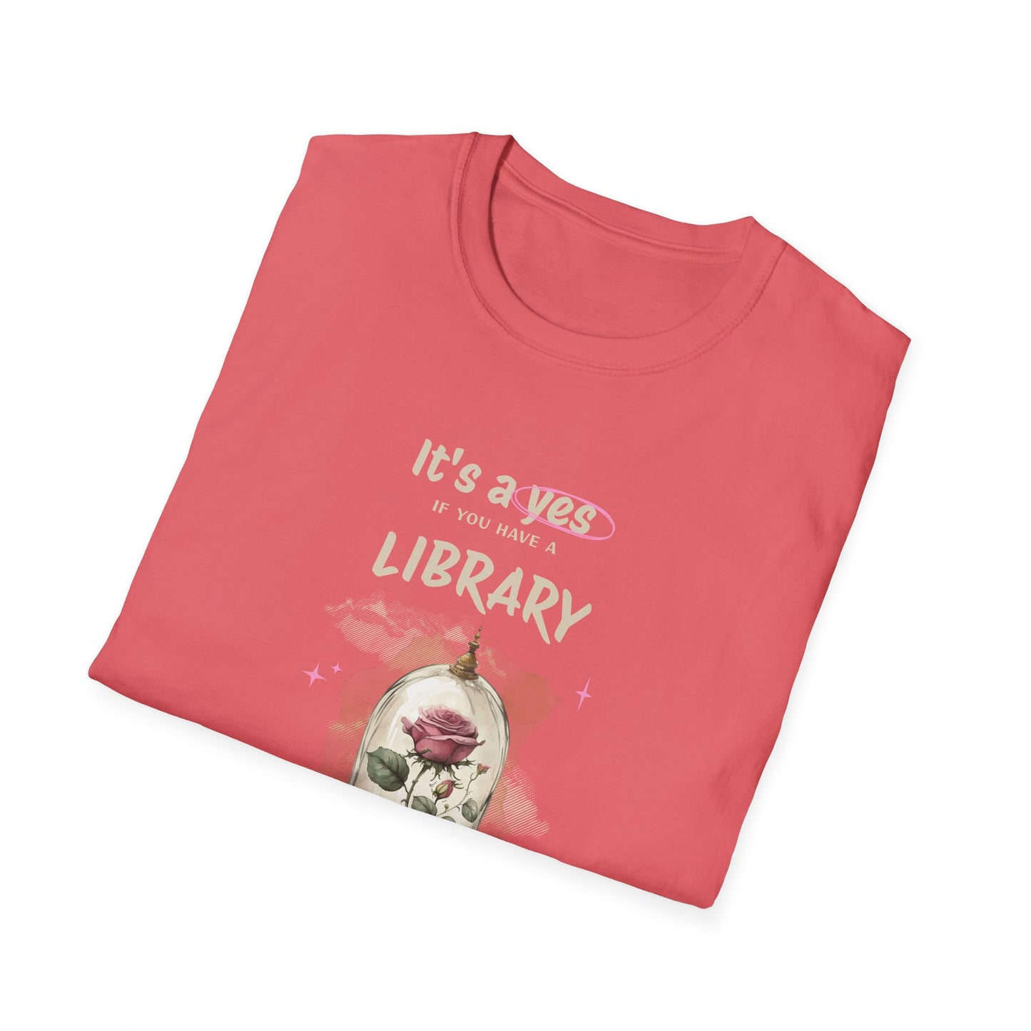 Library Beast Unisex Softstyle T-Shirt - Perfect for Book Lovers
